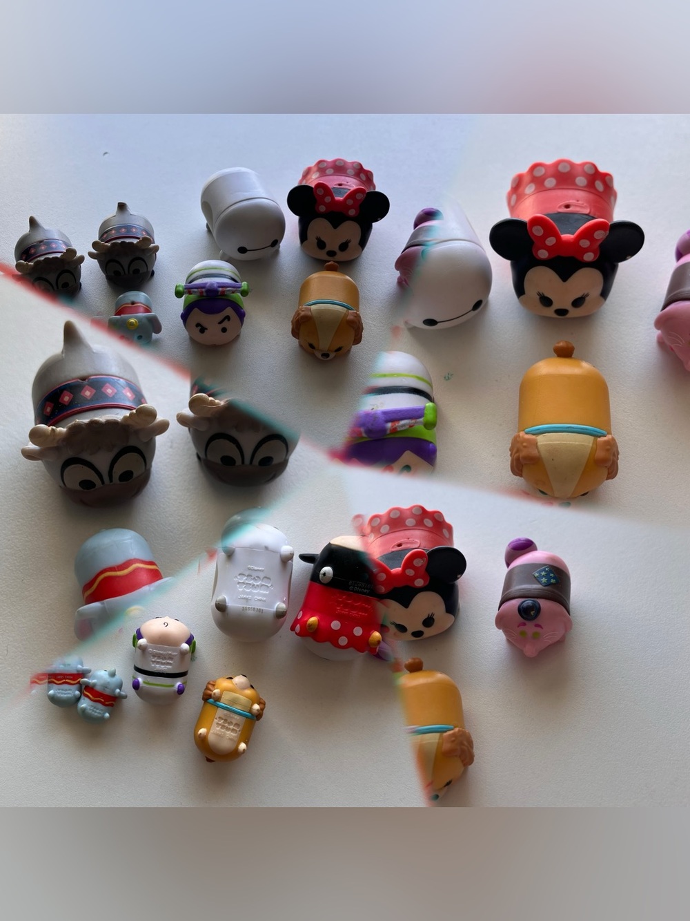 Disney Tsum Tsum Vinyl Figure Lot 9 Stackable Minis Buzz Baymax Minnie Lot